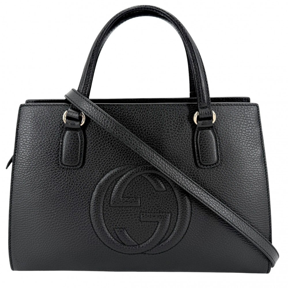 Gucci Women's Handbag Shoulder Bag Soho Interlocking G GUCCI 431571 Leather B...